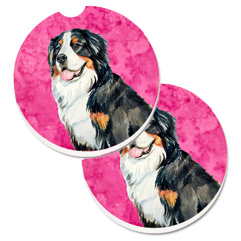 Sous-verre barbu collie voiture, Bouvier bernois