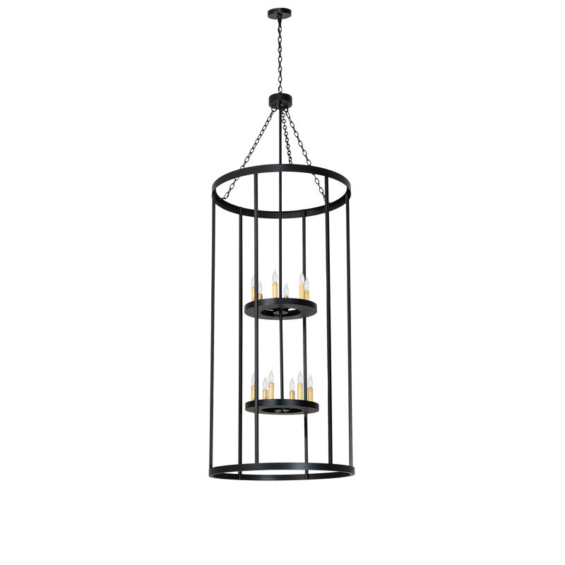 Cilindro 12 - Light Solar Black Cylinder Pendant
