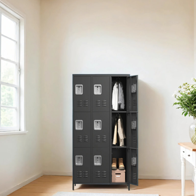 9-door 72-inch High Metal Storage Cabinet