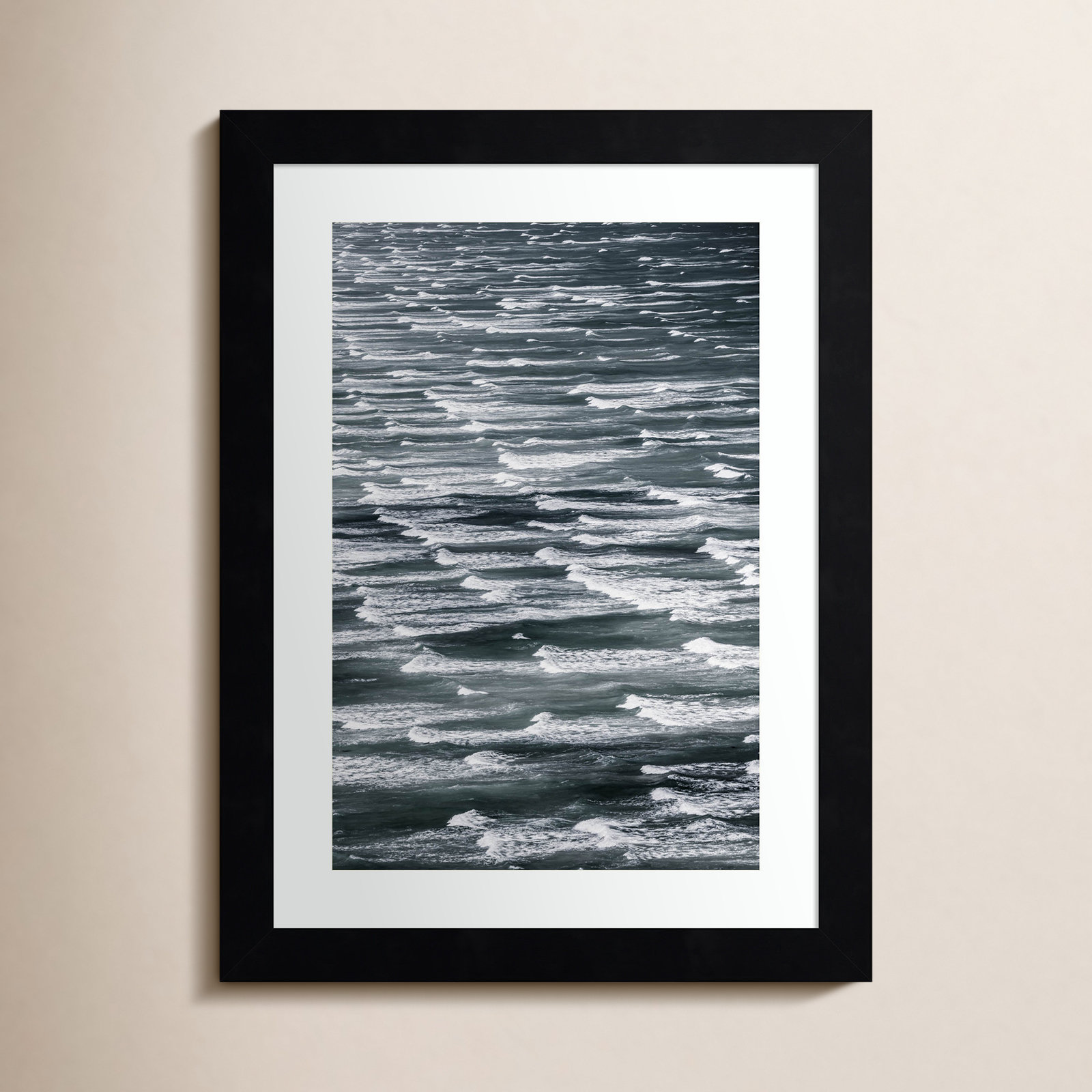 Daisey "Infinite Waves 02" Print, Black Framed, 13" H x 10" W