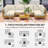 7 Piece Wicker Patio Furniture Set, Modular Outdoor Sectional with Thickened Cushions, Rattan Outdoor Furniture Conversation Set with Slatted Acacia Wood Table for Backyard, Khaki/-825782114