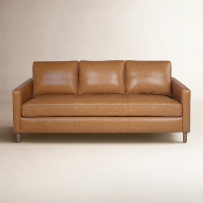 81" Genuine Leather Sofa