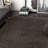 Feather Modern Solid Shag Black Area Rug-22464716