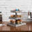 3-Tier Torched Wood Dessert/Appetizer Stand