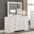 Commode 6 tiroirs avec miroir Fadime