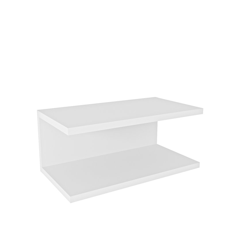 Daizah 45cm W Bedside Table, White