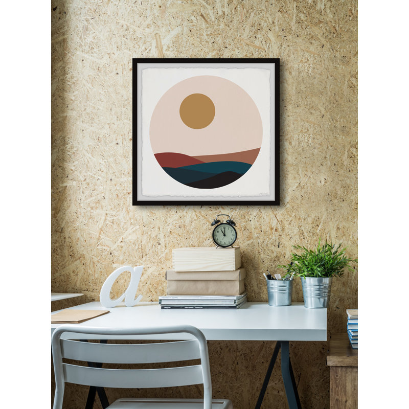 Moon Hills - Single Picture Frame Painting, 30cm H x 30cm W x 3.81cm D