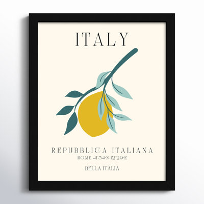 Italy Travel Poster Bella Italia by Chayan Lewis