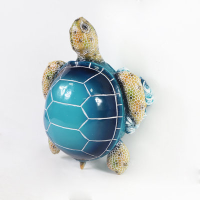 Porte-papier hygiénique en polyrésine Blue Sea Turtle