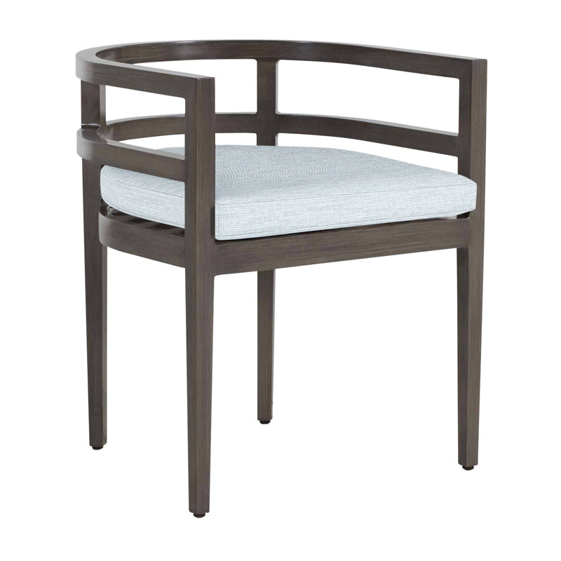 Chaise avec accoudoirs en aluminium Santa Barbara, Pas de soudure, Papier ciel