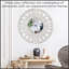 Miroir mural sculpté | Miroirs ronds pour salle de bain, salon, chambre à coucher, couloir, entrée et tout espace | Rond 24 po x 24 po / blanc