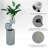 XBrand 33.5" H Zinc Metal Boxes Fountain with Planter – Modern Indoor & Outdoor Water Feature