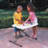 20 in. L Plastic / Acrylic Rectangular Adjustable Folding Table-12107812