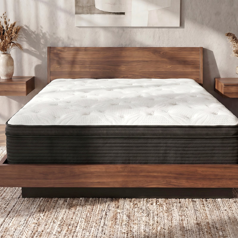 Très grand matelas hybride californien à ressorts ensachés 13 po California King, Très grand californien