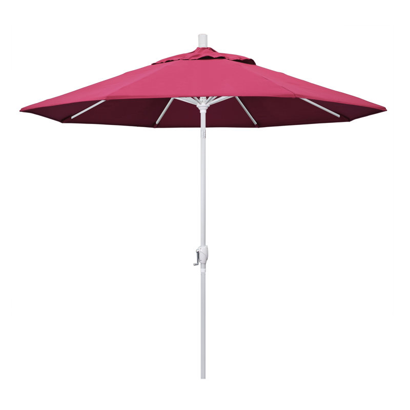 Parasol de marché 9 pi Ayomipo, Toile Sunbrella® rose vif