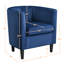 Fauteuil en velours revêtu de tonneau-1461668341