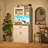 67" LED Kitchen Pantry with Multiple Color Dimmable, 1 Drawer & Large Storage & Countertop