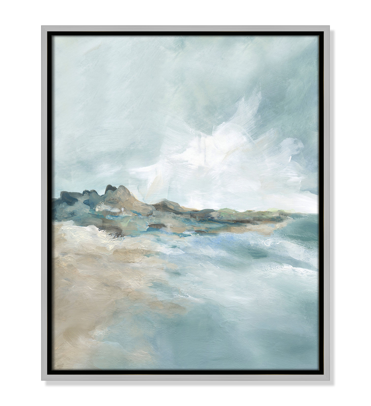 Sandpoint Print by Carol Robinson, 21.5" H x 17.5" W, Silver