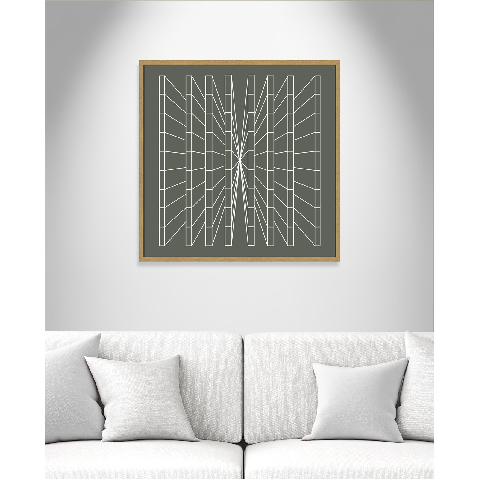 Olive Perspective by Sandi Hauanio, 32" H x 32" W x 0.75" D, Natural Wood Grain