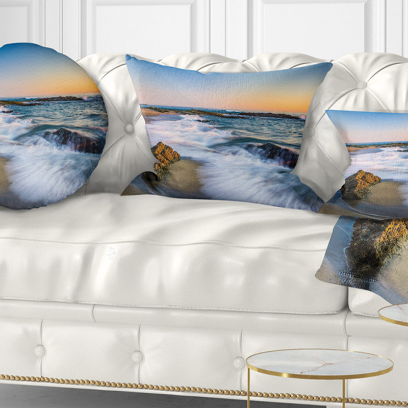 Coussin lombaire à ondes seascape sur les rochex