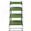 Escalier pliable en aluminium à 4 niveaux pour animaux de compagnie, rampe d'accès robuste et portable pour chiens avec surface antidérapante en gazon artificiel et rampes latérales pour lits hauts, voitures, VUS et camions