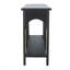 Console 47,2 po, en bois avec accents dorés pour le vestibule - noir