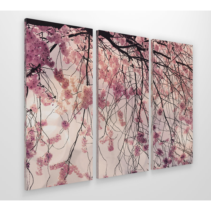 Spring Song - 3 pièces multi-pièces sur toile, H 24 po x l 36 po x P 1,5 po