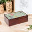 Novica Handmade Spring Visions Wood Tea Box
