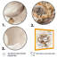 Blooming Beige Floral Design V - Art mural sur toile florale-1905791588-1905791608