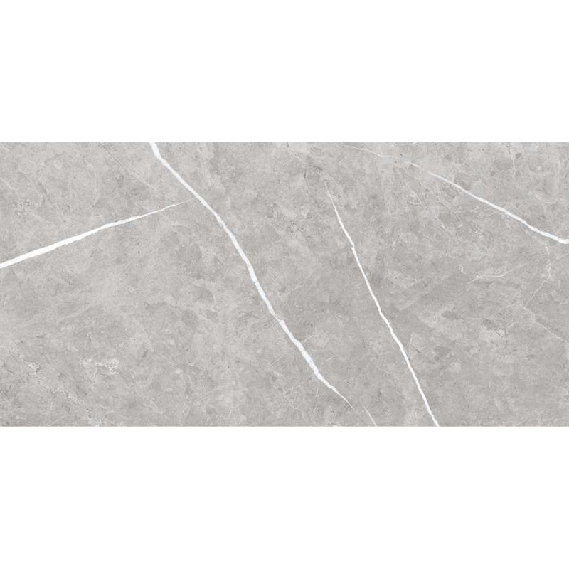 Opera 12" x 24" Marble Look Matte Porcelain Floor and Wall Tile, Pearl