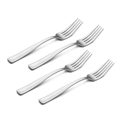Fourchettes à salade en satin Oneida Reid, ensemble de 4