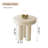 Round Coffee Table Set,Modern Nesting Coffee Table,Cream White 2 In 1 Living Room Coffee Table