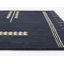Sameer Geometric Handmade Tufted Wool Navy/Sand Area Rug-1315482854