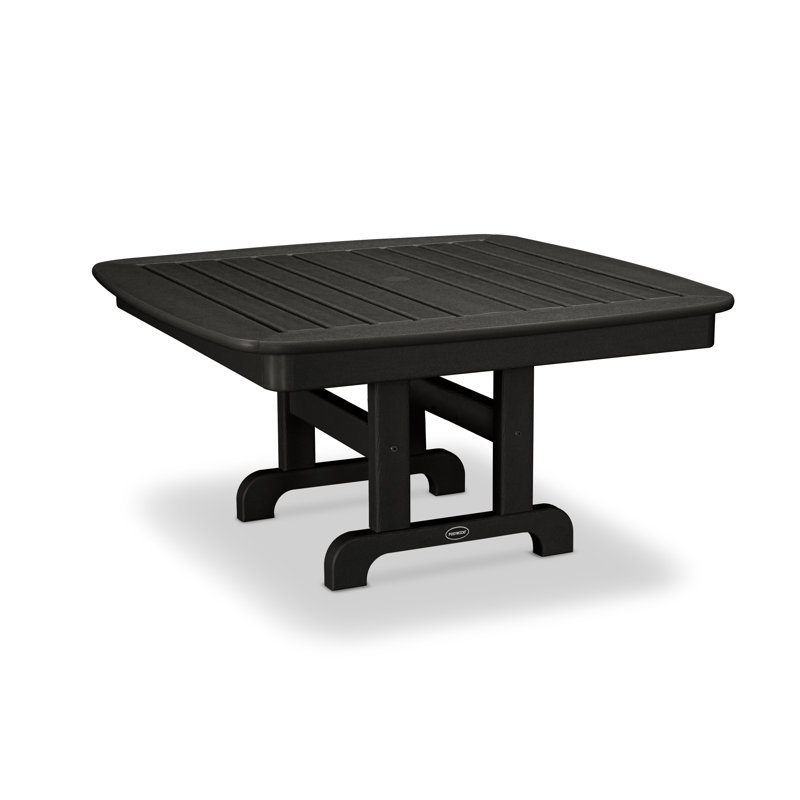 Table de conversation POLYWOOD Nautical, Noir, 37 po