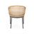 Stylish Patio Chair - Brown Pe , Strong Metal Base, Water-Repellent Padding Fashionable Woven, Structure, Soft Cushions