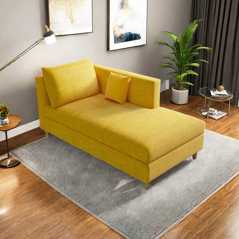 Natalynn, Accoudoir à gauche (vu de face), Flanelle jaune