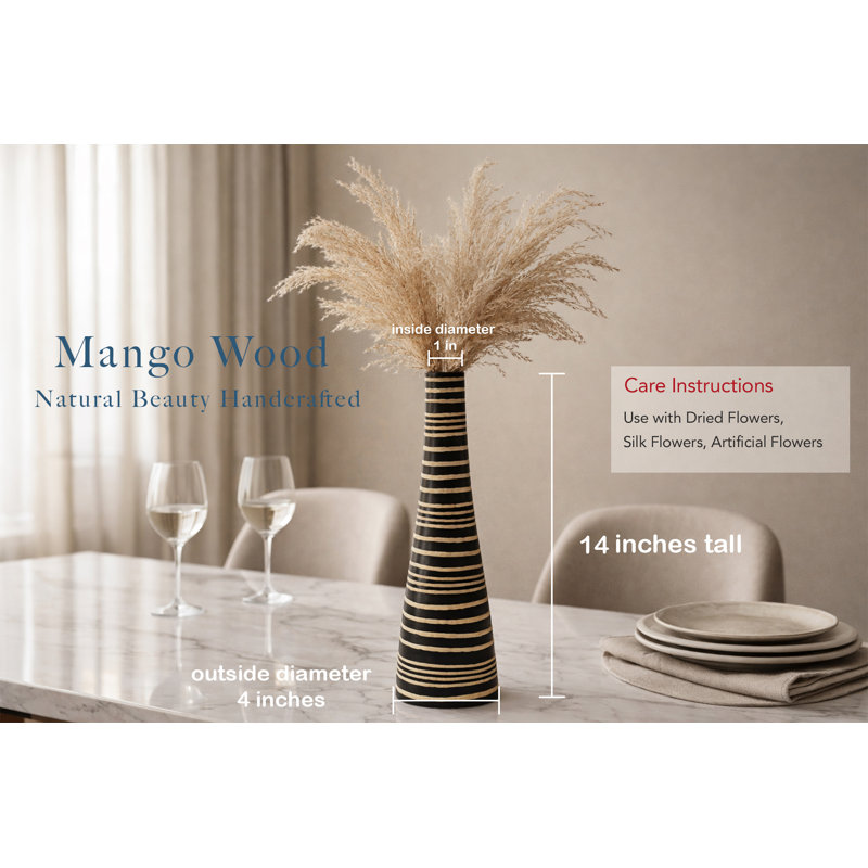 Macie-Mae Handmade Wood Table Vase