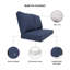 Sunbrella Outdoor Loveseat Cushion, Deep Seat/Back Replacement Cushion 5 Inch-2078507278