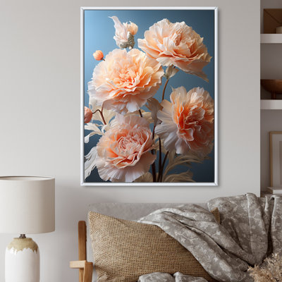 Oeillets fantaisistes de Yermek, impression sur toile encadrée