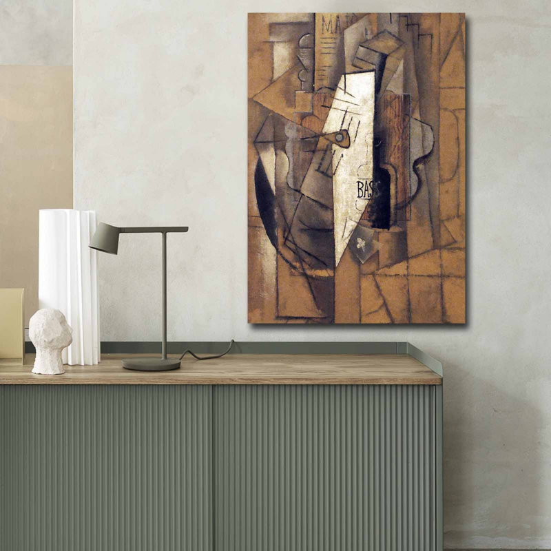 Superbe peinture décorative sur toile par Pablo Picasso, 27,6 po x 39,4 po | 100% toile de suède, cadre 100% bois (épaisseur: 1,2 po) | Parfait pour la décoration intérieure, les amateurs d'art et les espaces contemporains