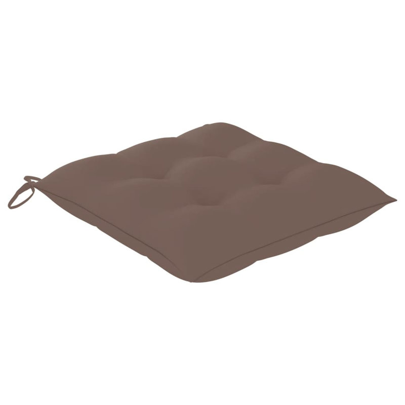 Outdoor Seat Cushion, Taupe, 2.8" H x 19.7" W x 19.7" D