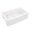 Évier de cuisine blanc en porcelaine blanche 33 x 21 x 10 pouces