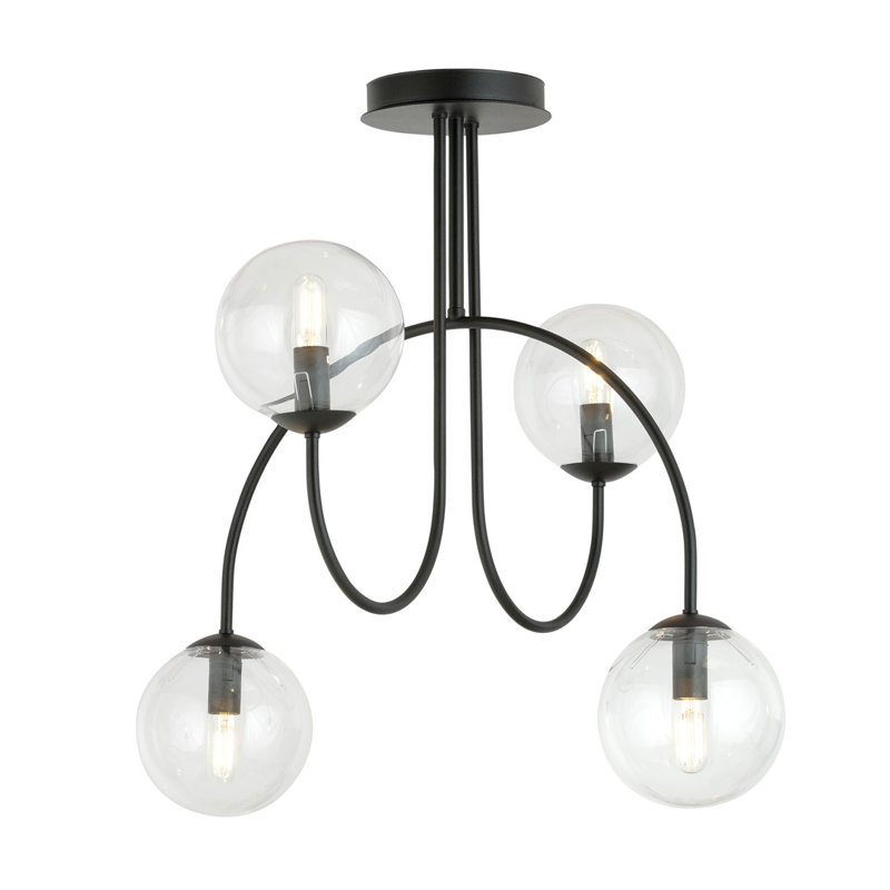 Averell 4 - Light Sphere Chandelier, Transparent