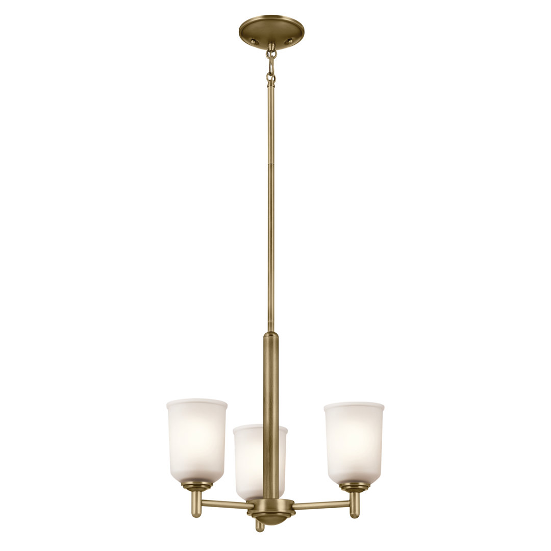 Shailene 3 - Light Steel Dimmable Classic / Traditional Chandelier Kichler Lighting