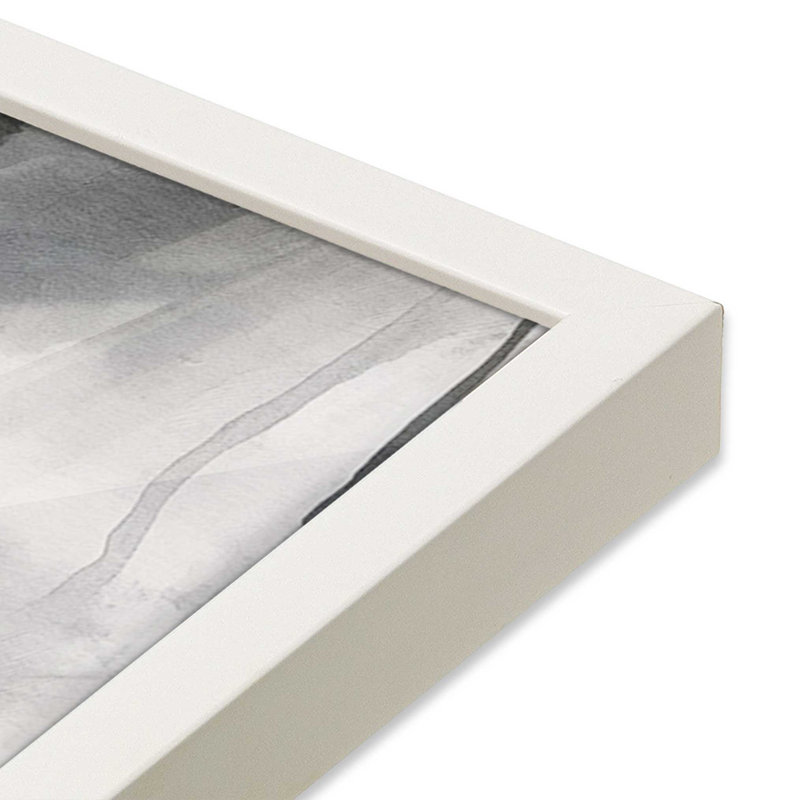 Monochrome Whisper I Print, 21" H x 17" W, Opaque White Framed