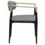 Chaise rembourrée avec accoudoirs (ensemble de 2)