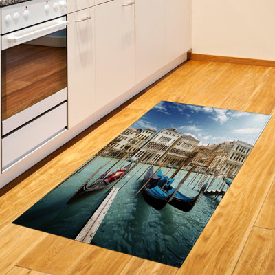 Tapis décoratif italien à haute densité en fibre de polyester