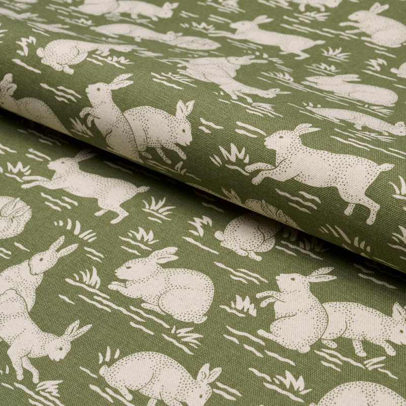Cottontails Fabric, Moss