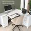 Bureau en L 60 po avec rangement et tiroirs Paelynn, bureau d'ordinateur de coin, bois moderne, blanc-1105506234-1197190035