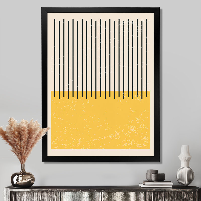 «Minimal Geometric Compostions», impression sur toile, H 20 po x l 12 po, Impression encadrée, Noir